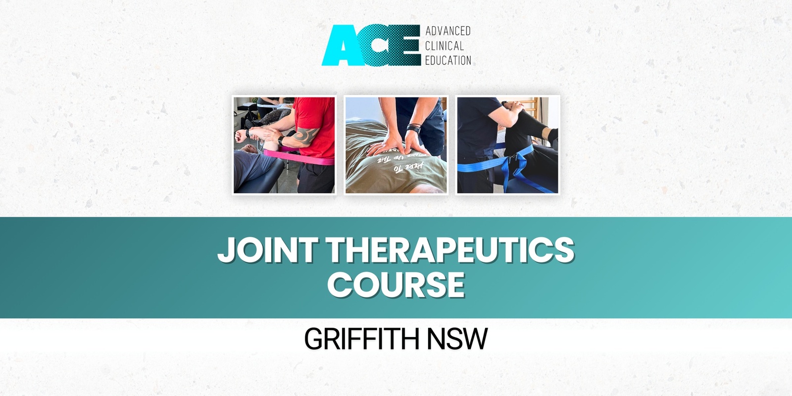 Banner image for Joint Therapeutics Course (Griffith NSW)