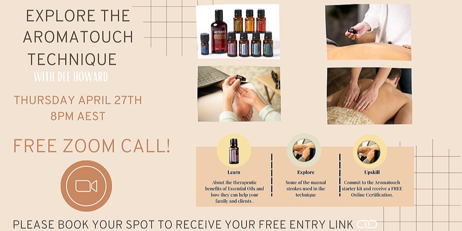 Banner image for Explore the Aromatouch Technique with Dee Howard