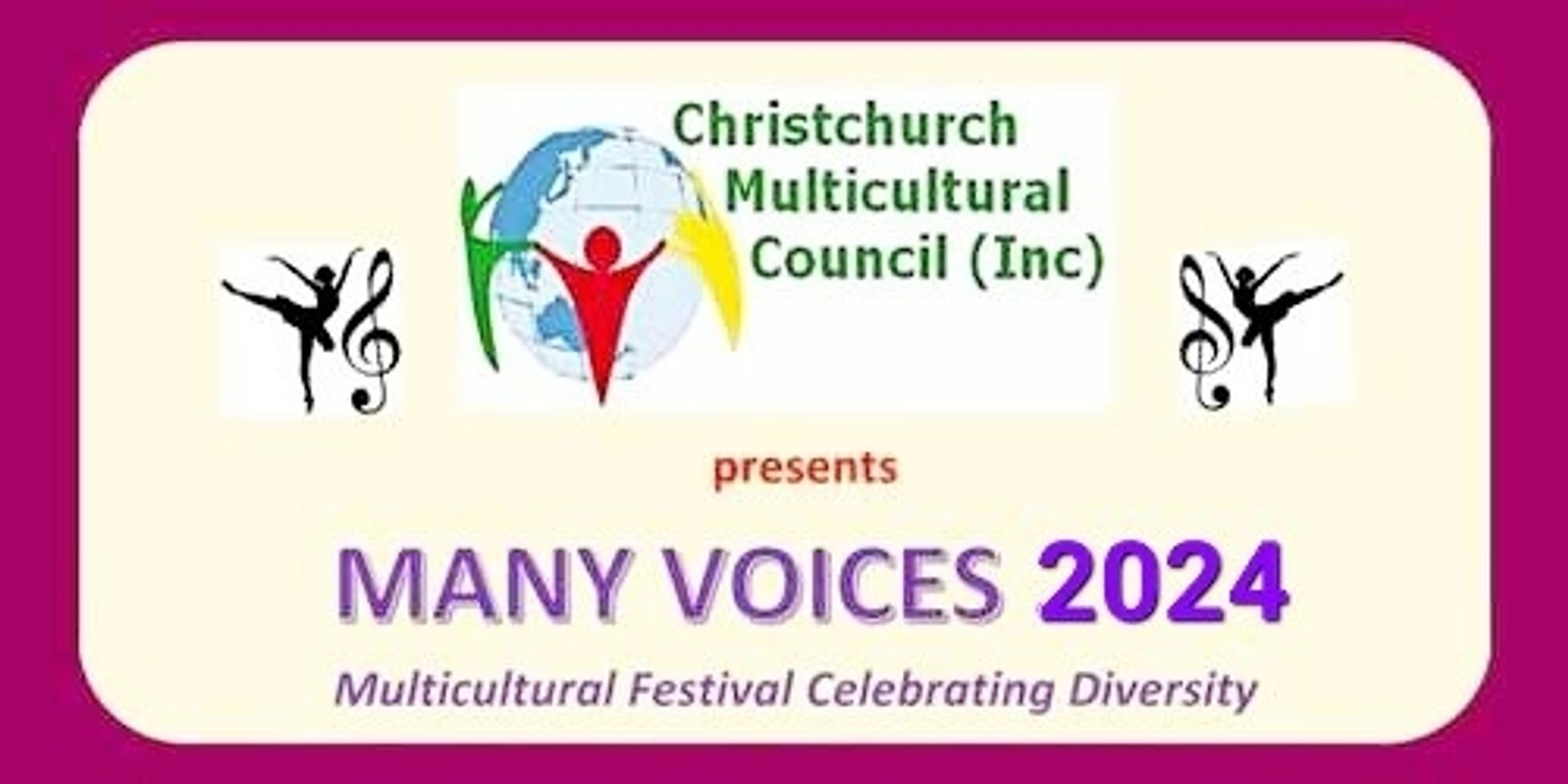 Banner image for MANY VOICES 2024 - CHRISTCHURCH MULTICULTURAL FESTIVAL