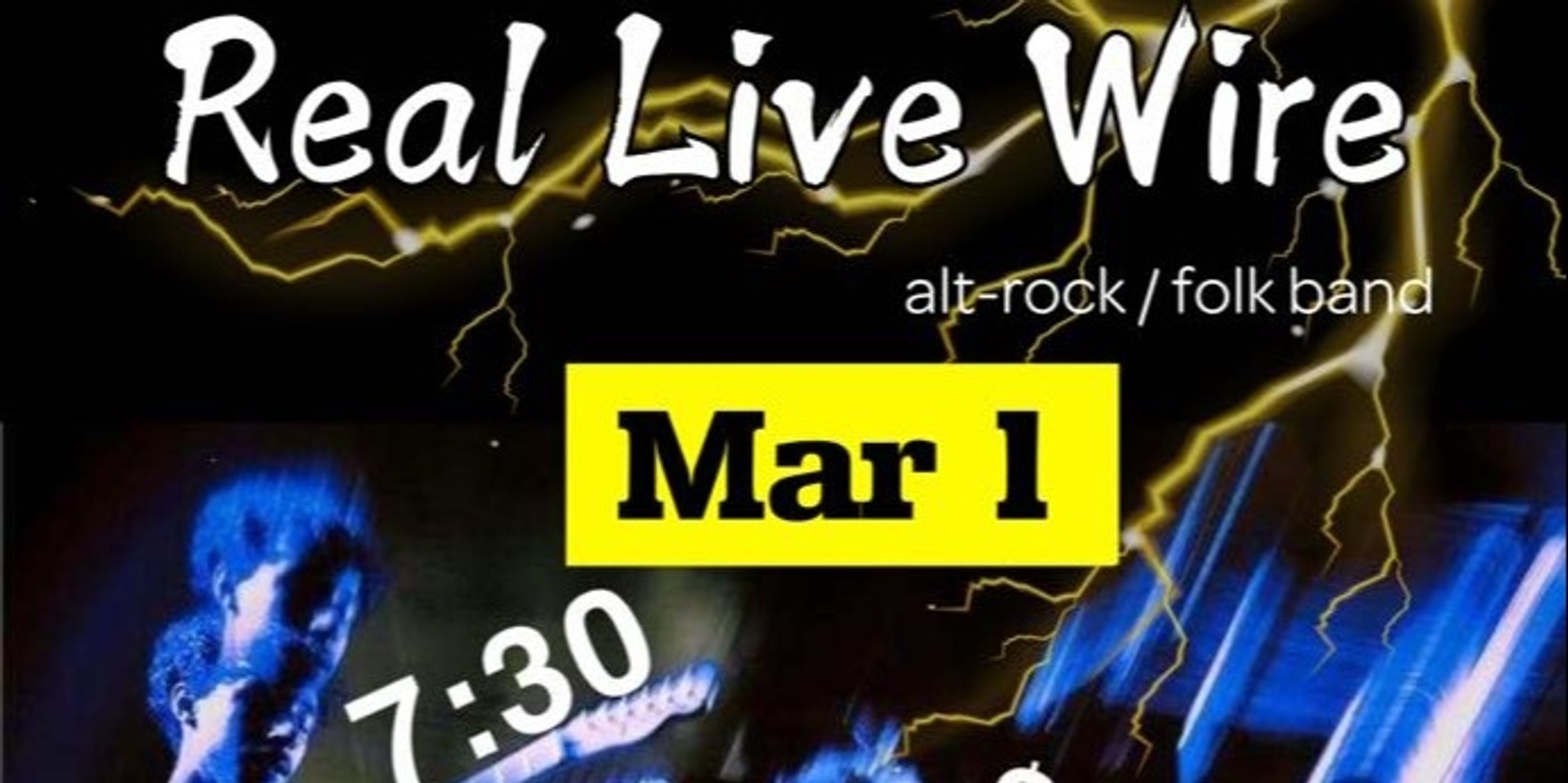 Banner image for Real Live Wire!  Live Alt/Folk Band!  Fresh Music at the Historic Select Theater!