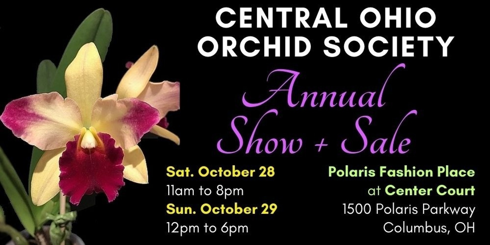 Banner image for Central Ohio Orchid Society Annual Show + Sale 2023