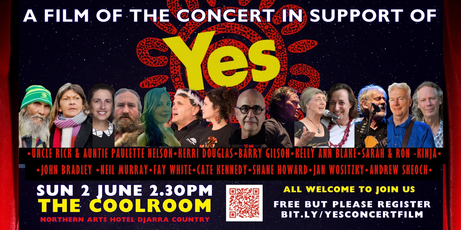 Banner image for A FILM OF THE CONCERT IN SUPPORT OF THE  YES VOTE