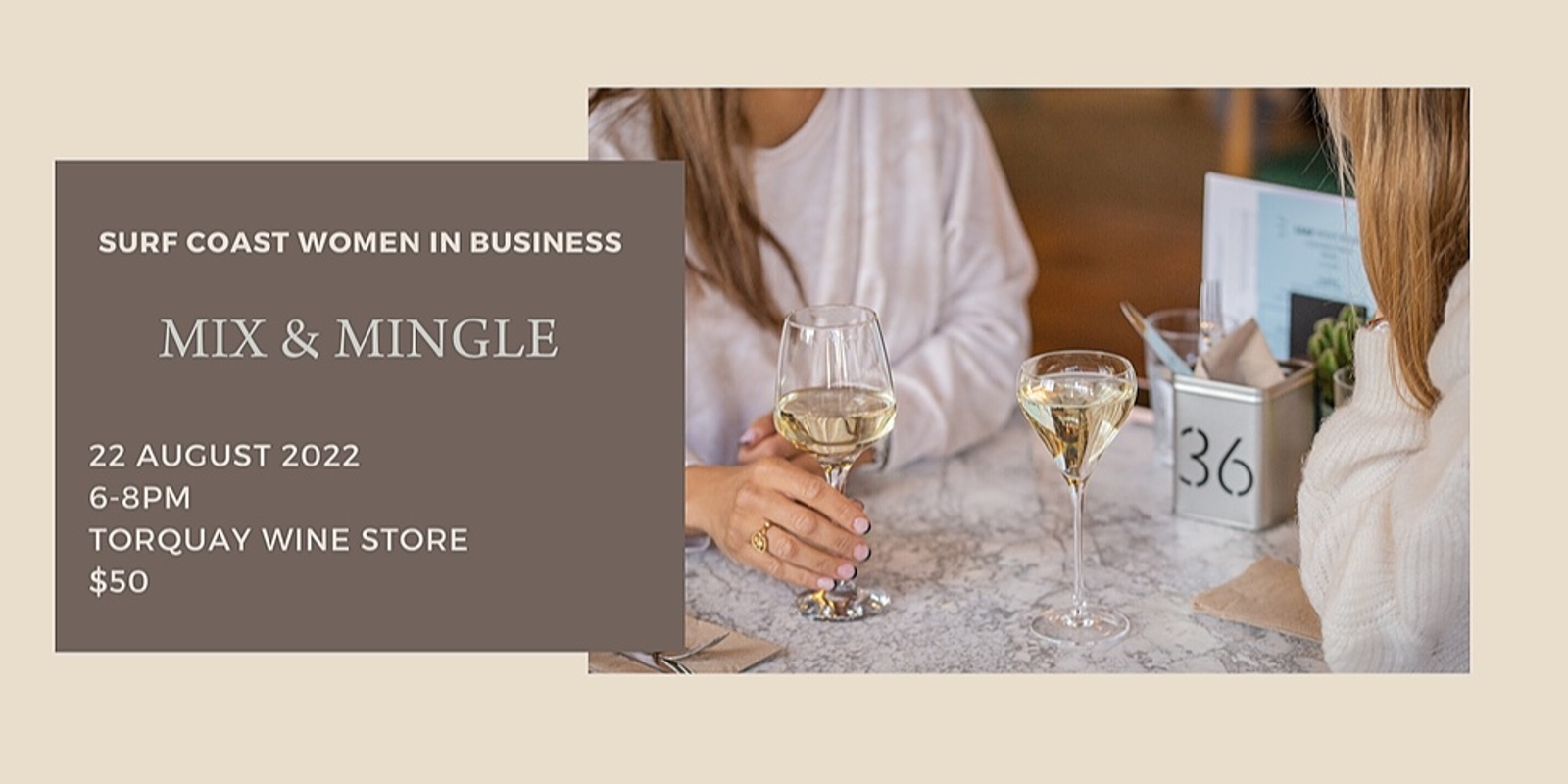 Banner image for Surf Coast Women in Business - Mix and Mingle - August 22