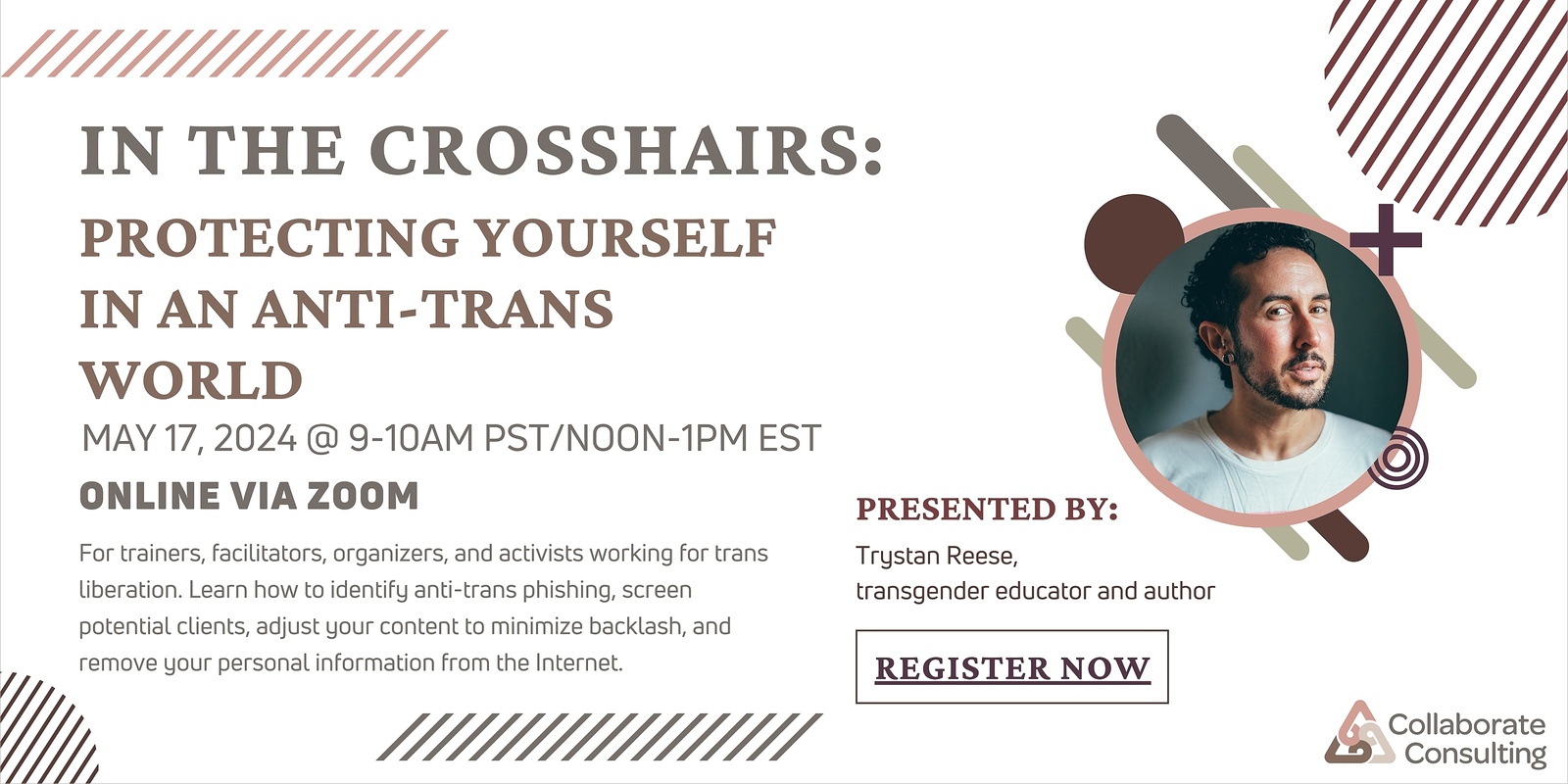 Banner image for In the Crosshairs: Protecting Yourself in an Anti-Trans World