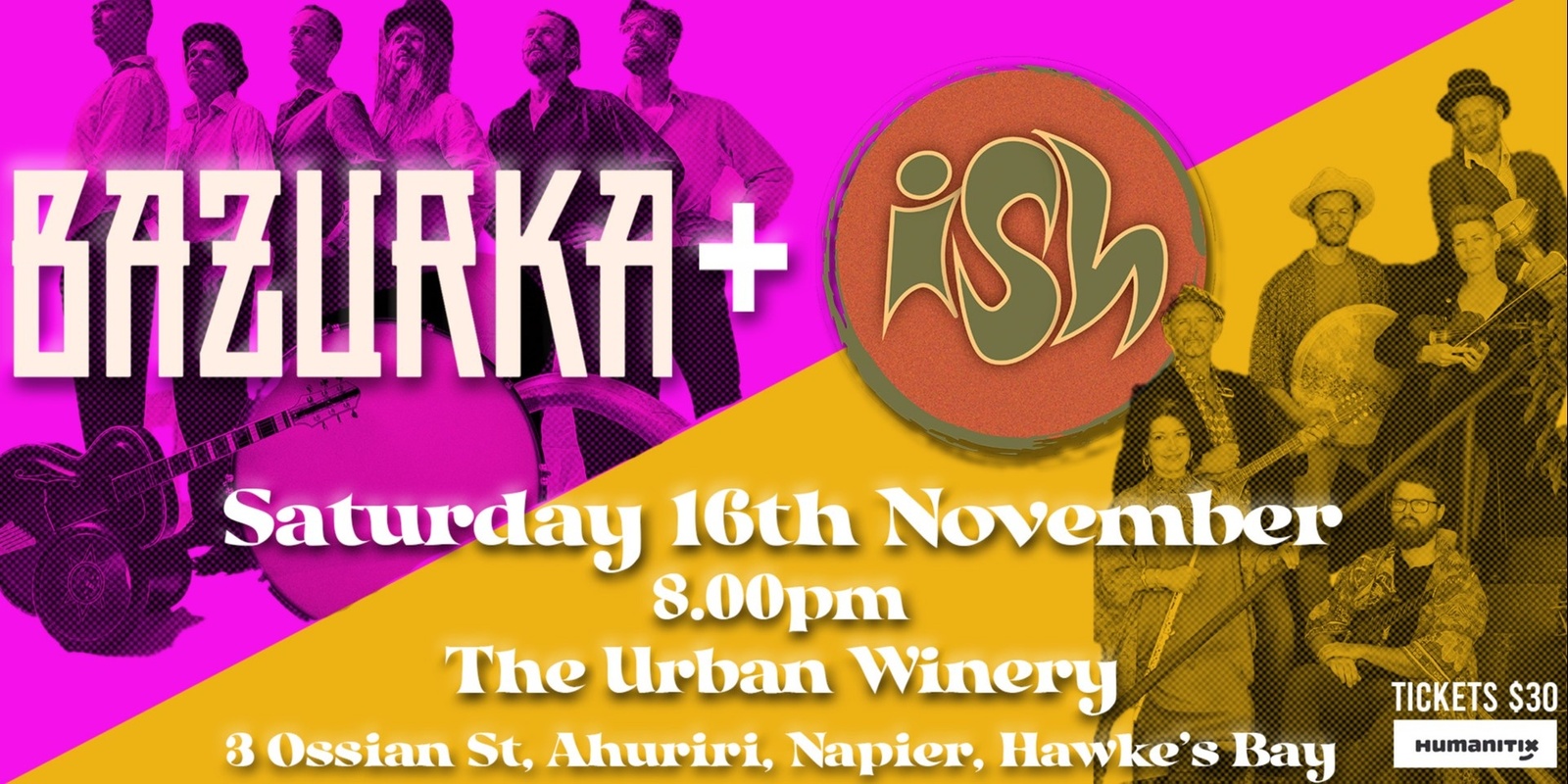 Banner image for Bazurka + Ish at The Urban Winery