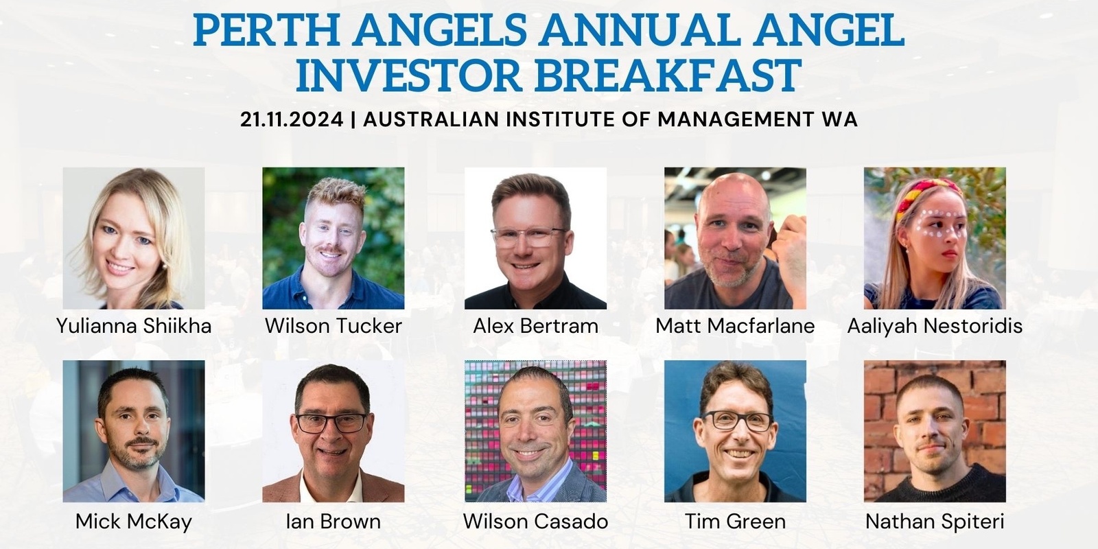 Banner image for Perth Angels | Annual Angel Investor Breakfast 2024