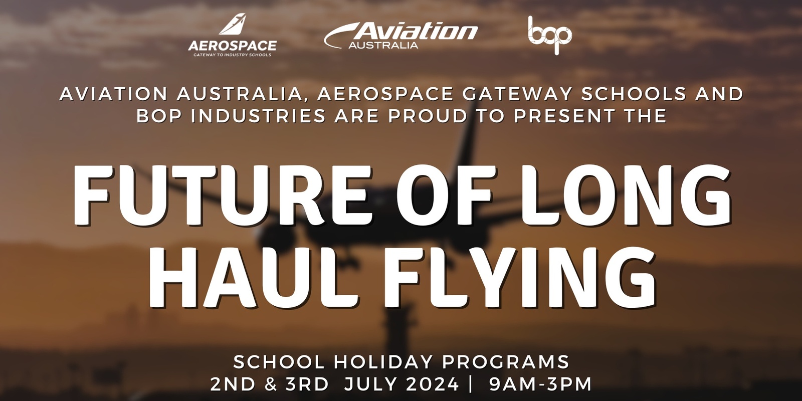 Banner image for The Future Of Long Haul Flying | Innovation In Aviation |School Holiday Program 2024