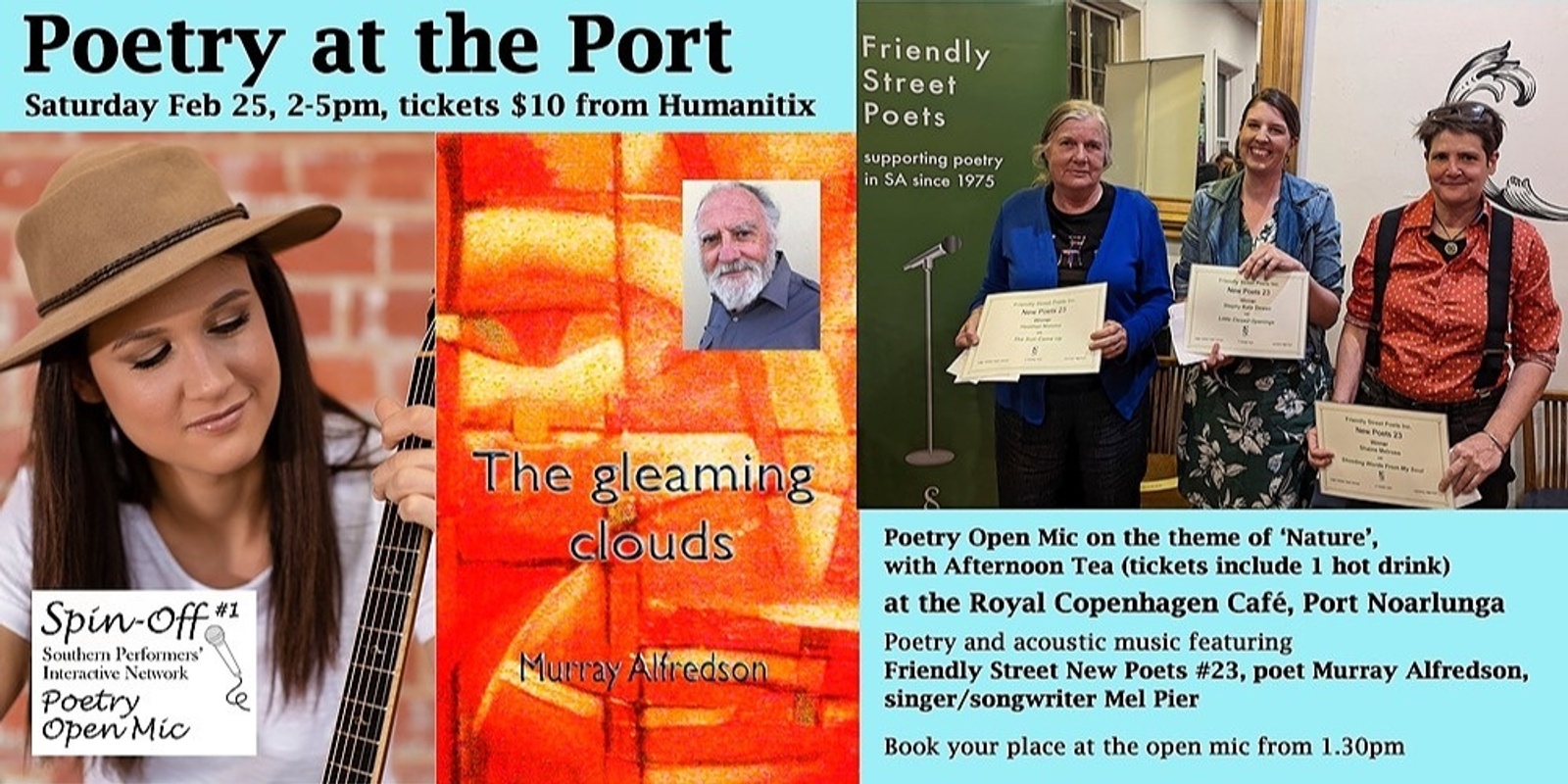 Banner image for Spin-Off#1 Open Mic - Poetry at the Port