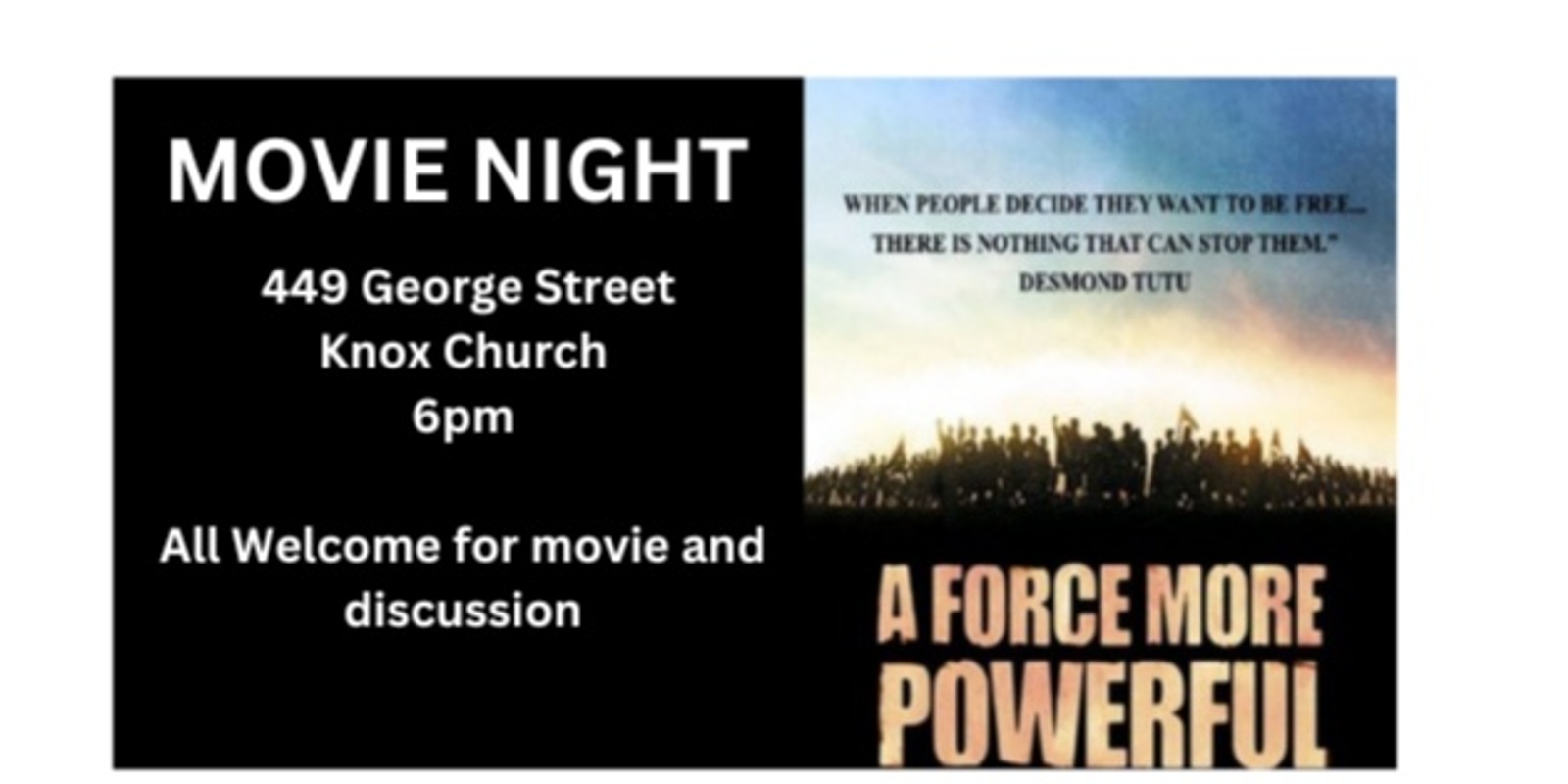 Banner image for A Force More Powerful: Movie Night & Discussion
