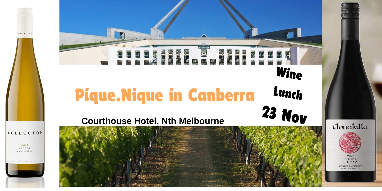 Banner image for Pique nique in Canberra Wine Lunch