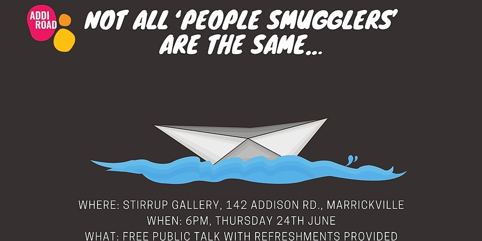 Banner image for Not all ‘people smugglers’ are the same… 
