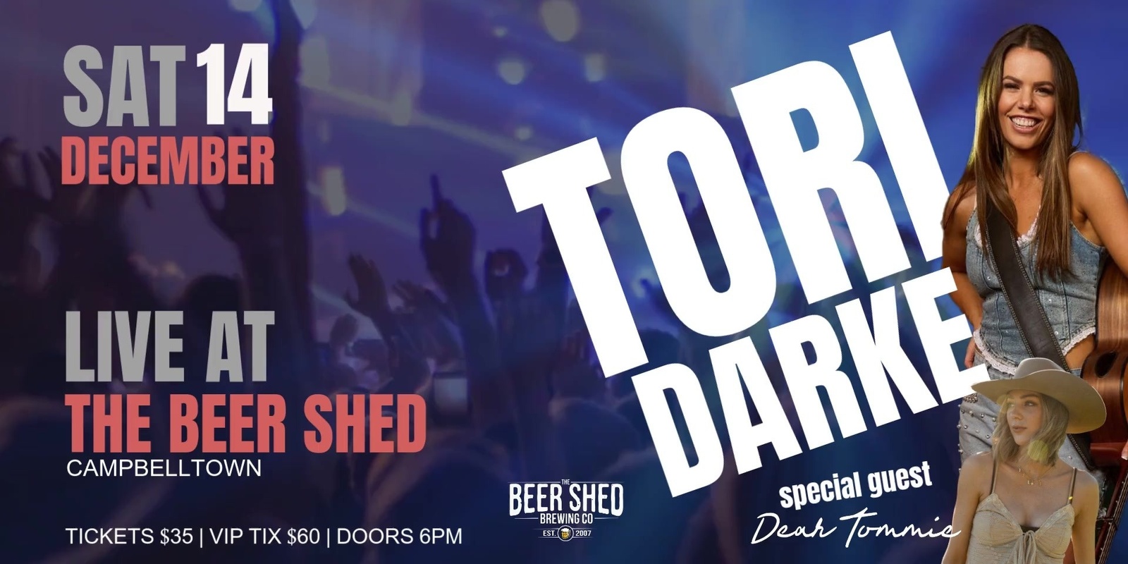 Banner image for Tori Darke Live at The Beer Shed