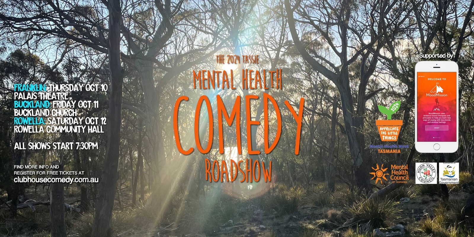 Banner image for The 2024 Tassie Mental Health Comedy Roadshow - Franklin