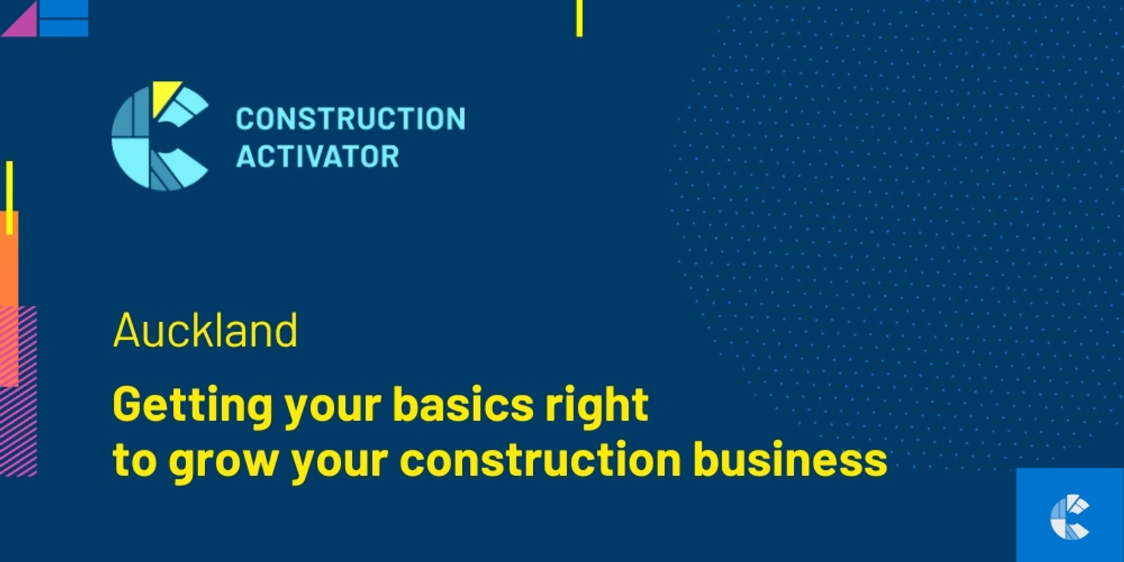 Banner image for Construction Activator Workshop test