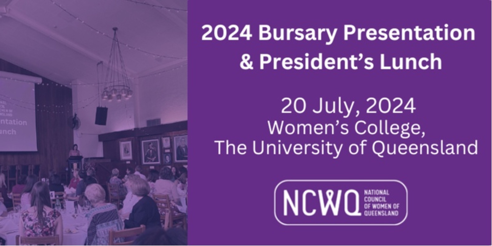 Banner image for 2024 Bursary Presentation & President's Luncheon