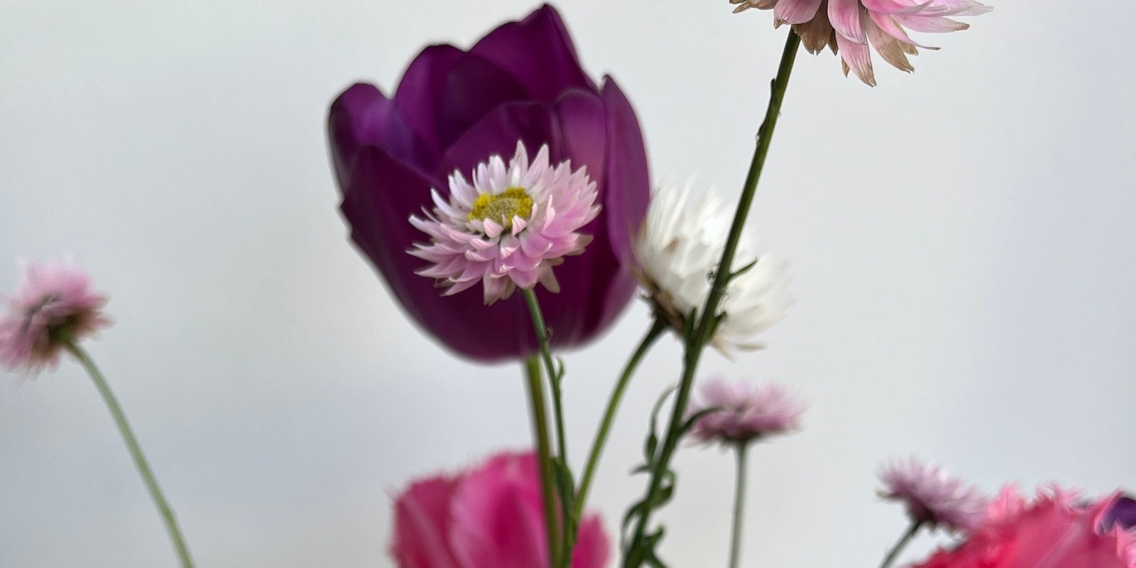 Banner image for Flower Arranging: Classic English Round Bouquet Arranging