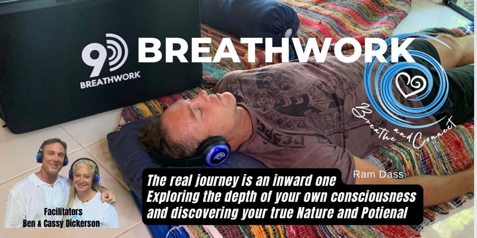 Banner image for 9D Breathwork - Experience the Ultimate in Breathwork with Ben and Cassy