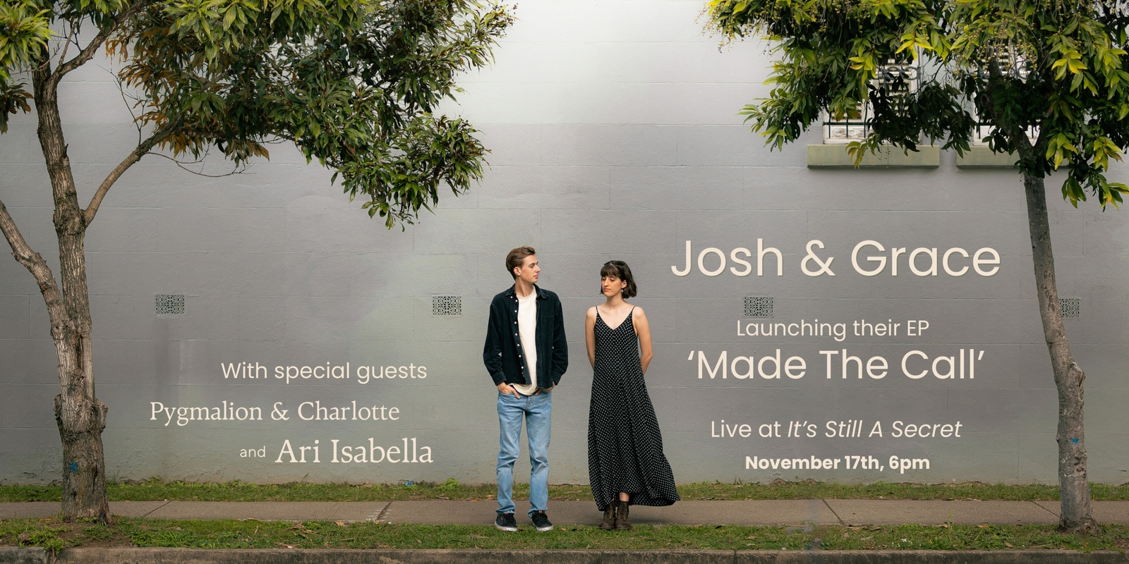 Banner image for Josh & Grace: ‘Made The Call’ Ep Launch