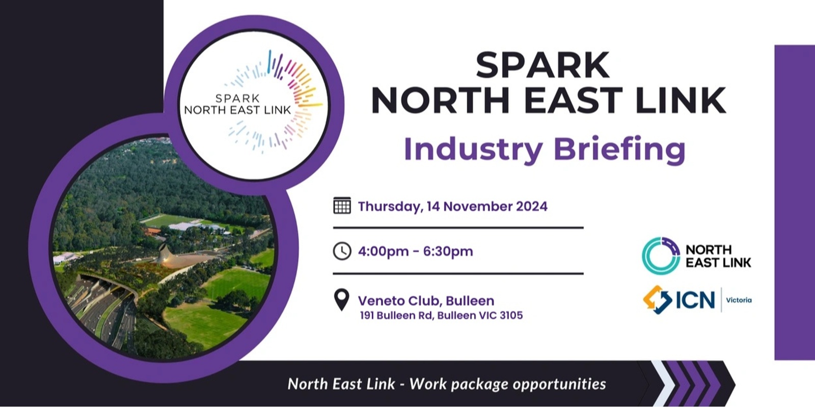 Banner image for SPARK North East Link - Industry Briefing 2024