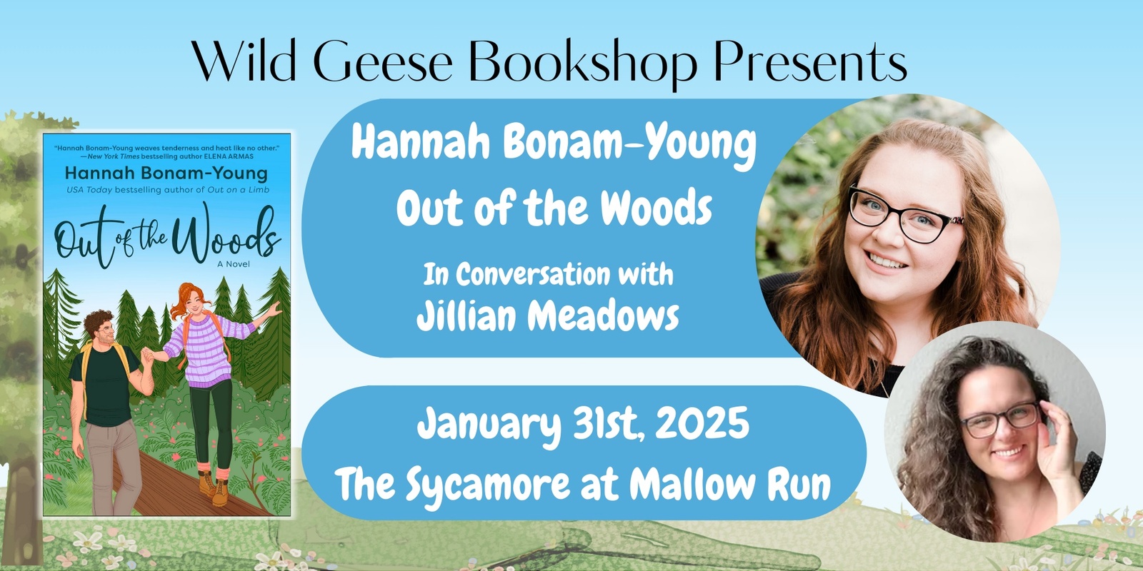 Banner image for Hannah Bonam-Young with Jillian Meadows at the Sycamore at Mallow Run