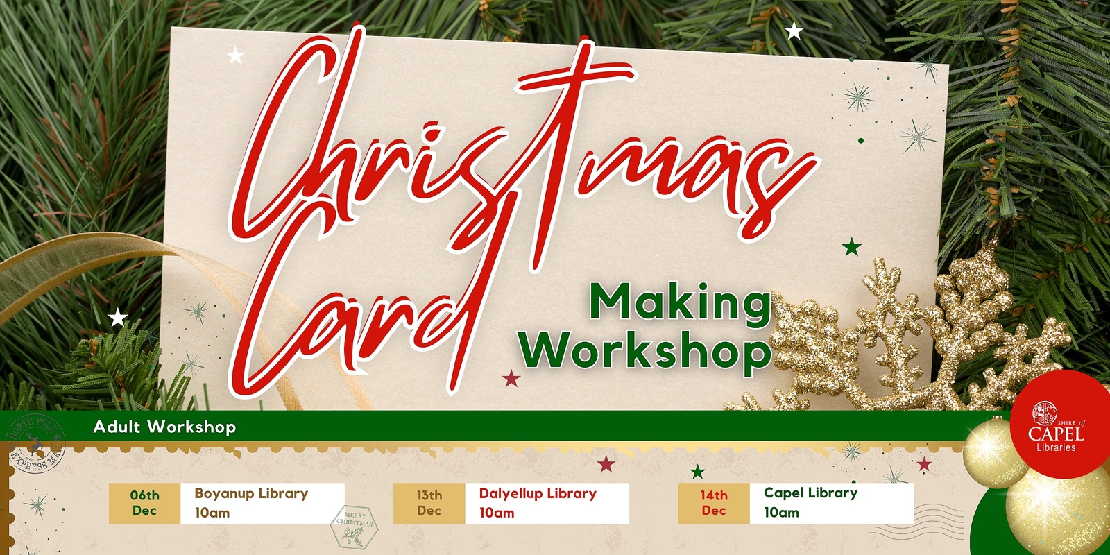 Banner image for Christmas Card Making Workshop - ADULTS ONLY