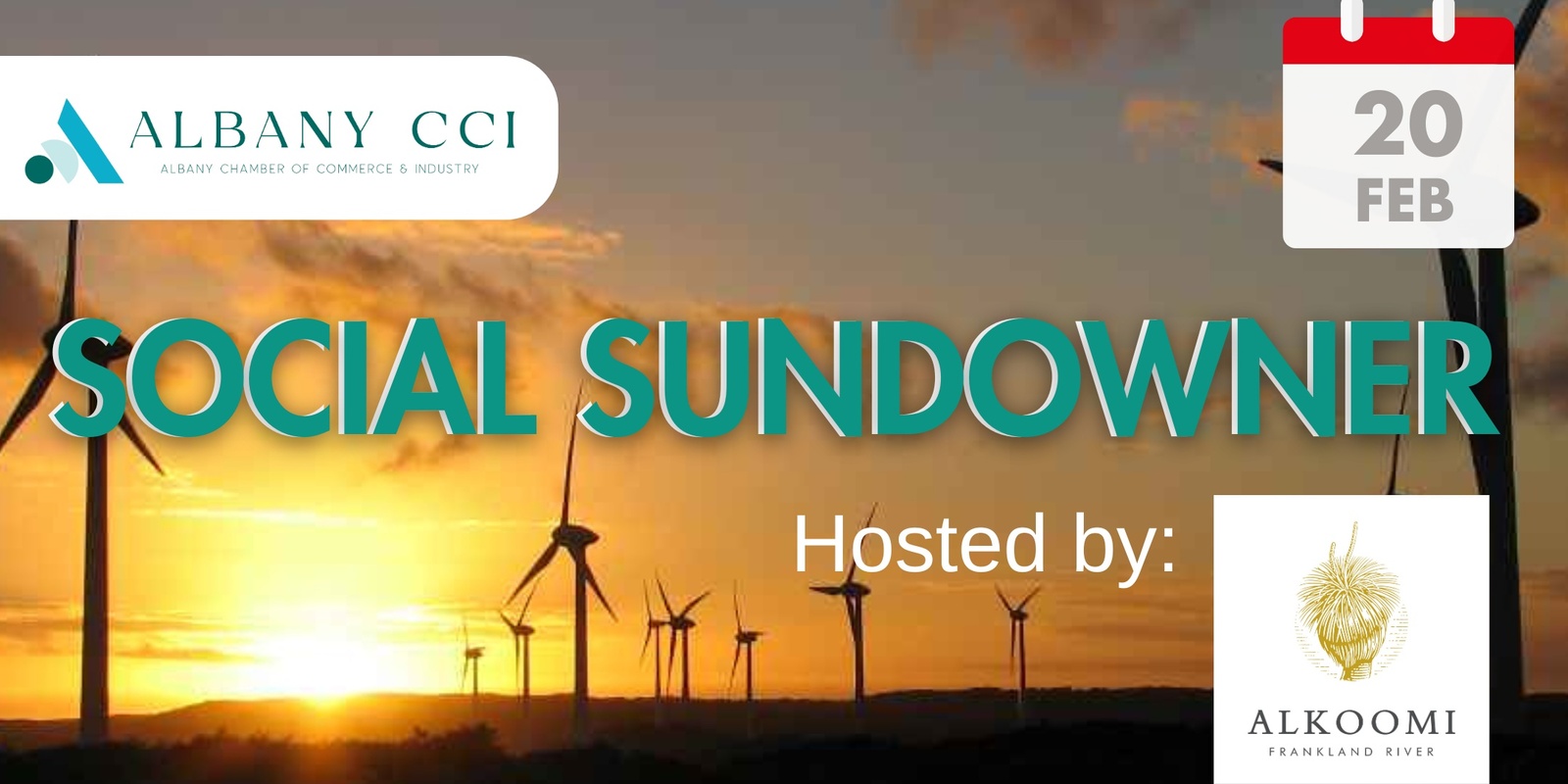 Banner image for ACCI Social Sundowners with Alkoomi Wines