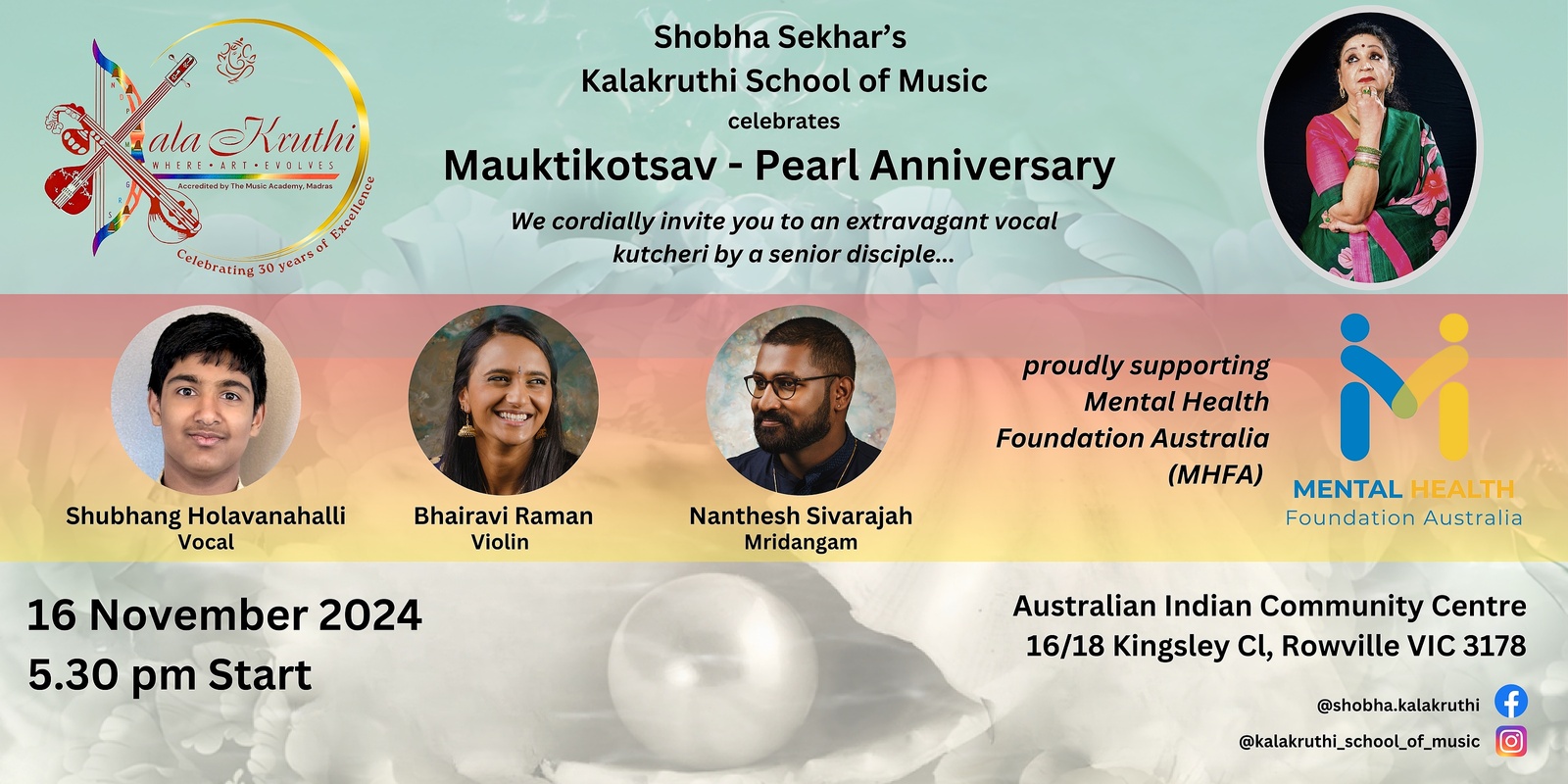 Banner image for Kalakruthi Mauktikotsav - November Vocal Solo Concert