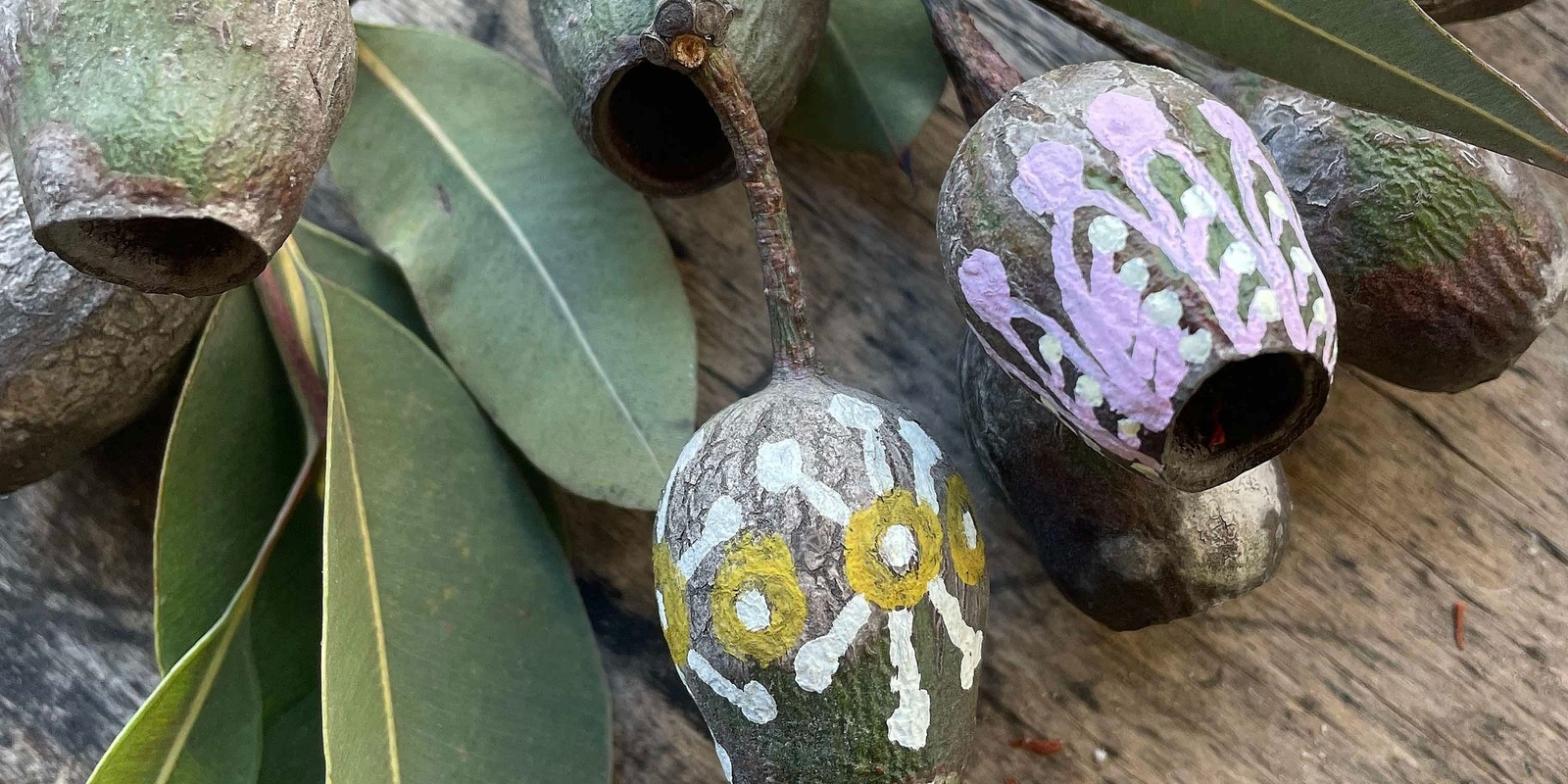 Banner image for Tultyurrinthi with Aunty Ros Cameron - creating art on gum nuts and leaves