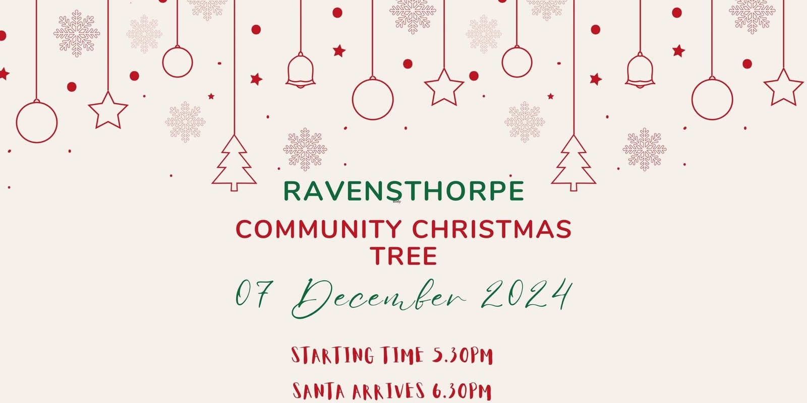 Banner image for Ravensthorpe Community Christmas Tree 2024