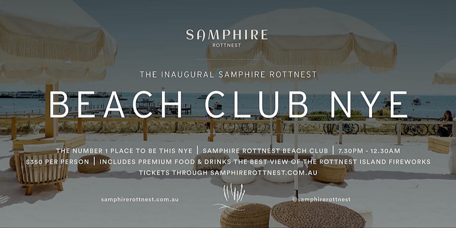 Banner image for Samphire Rottnest Beach Club NYE