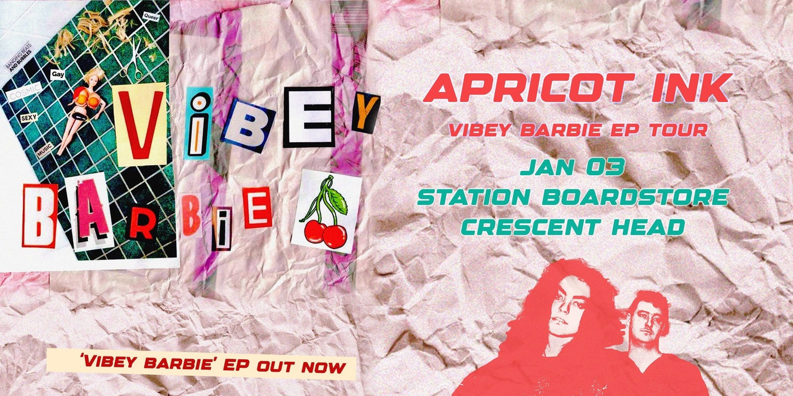 Banner image for Apricot Ink 'Vibey Barbie' EP Tour