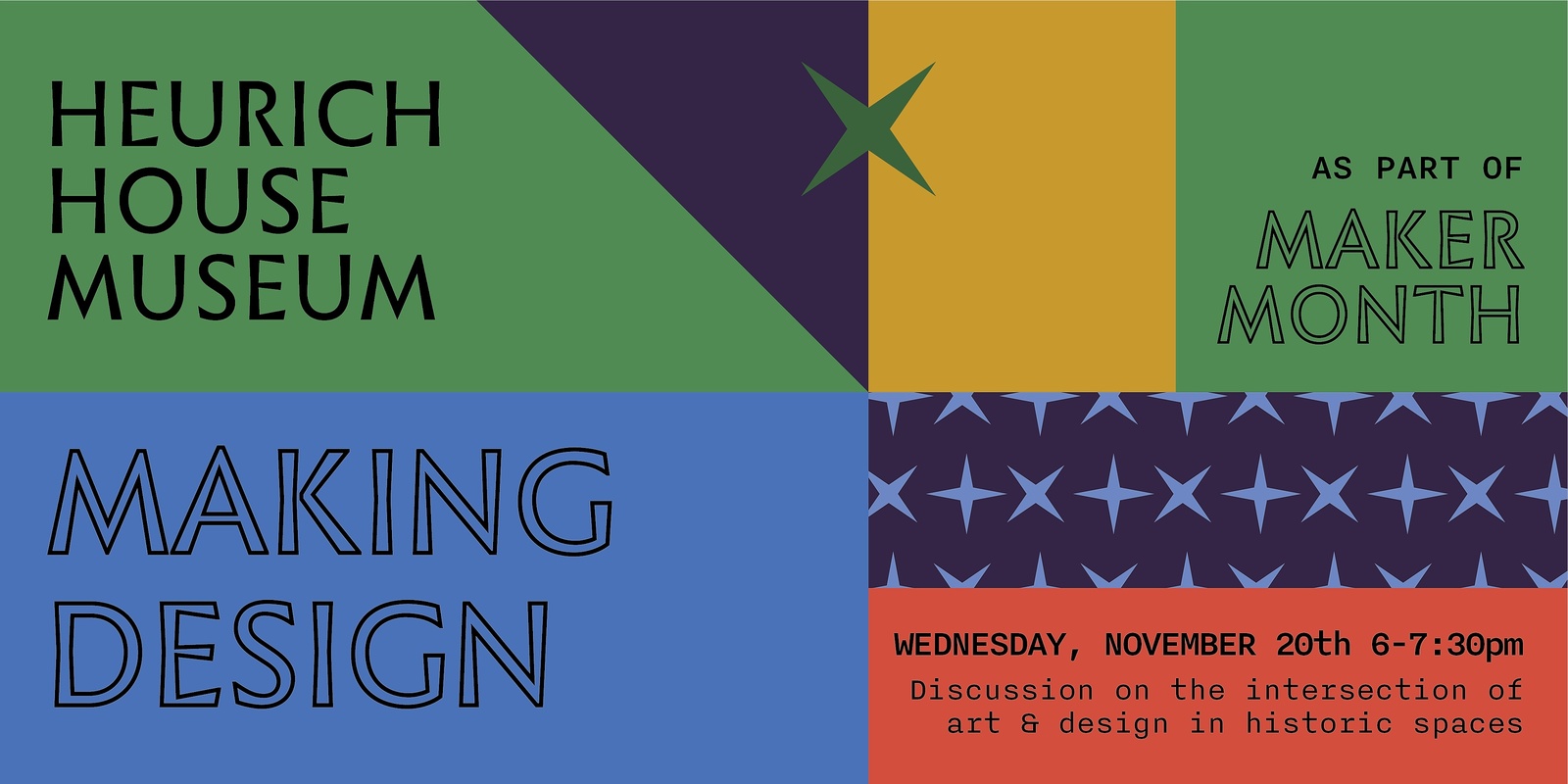 Banner image for Making Design Panel Discussion as part of Heurich Maker Month