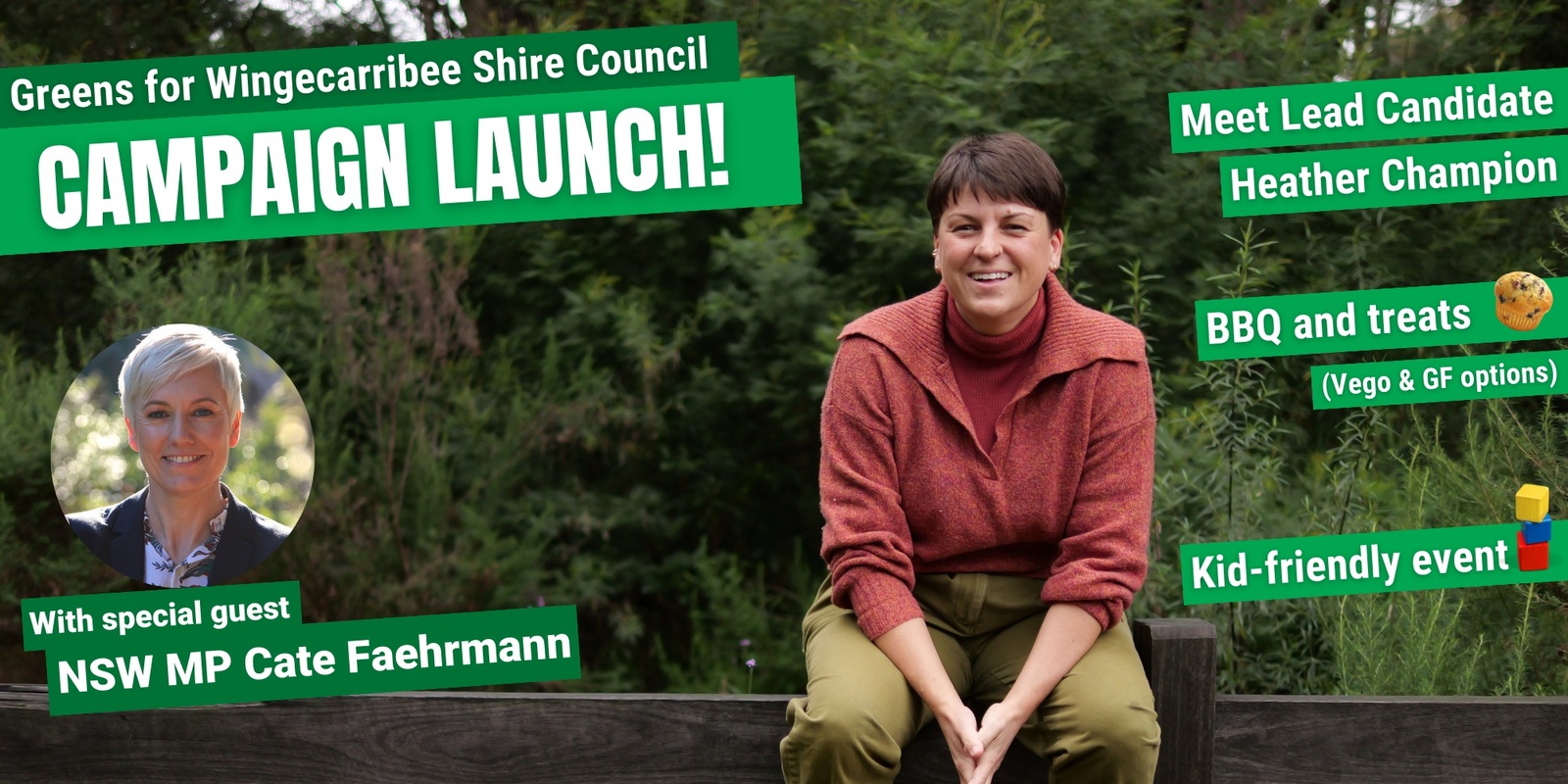 Banner image for Greens for Wingecarribee campaign launch