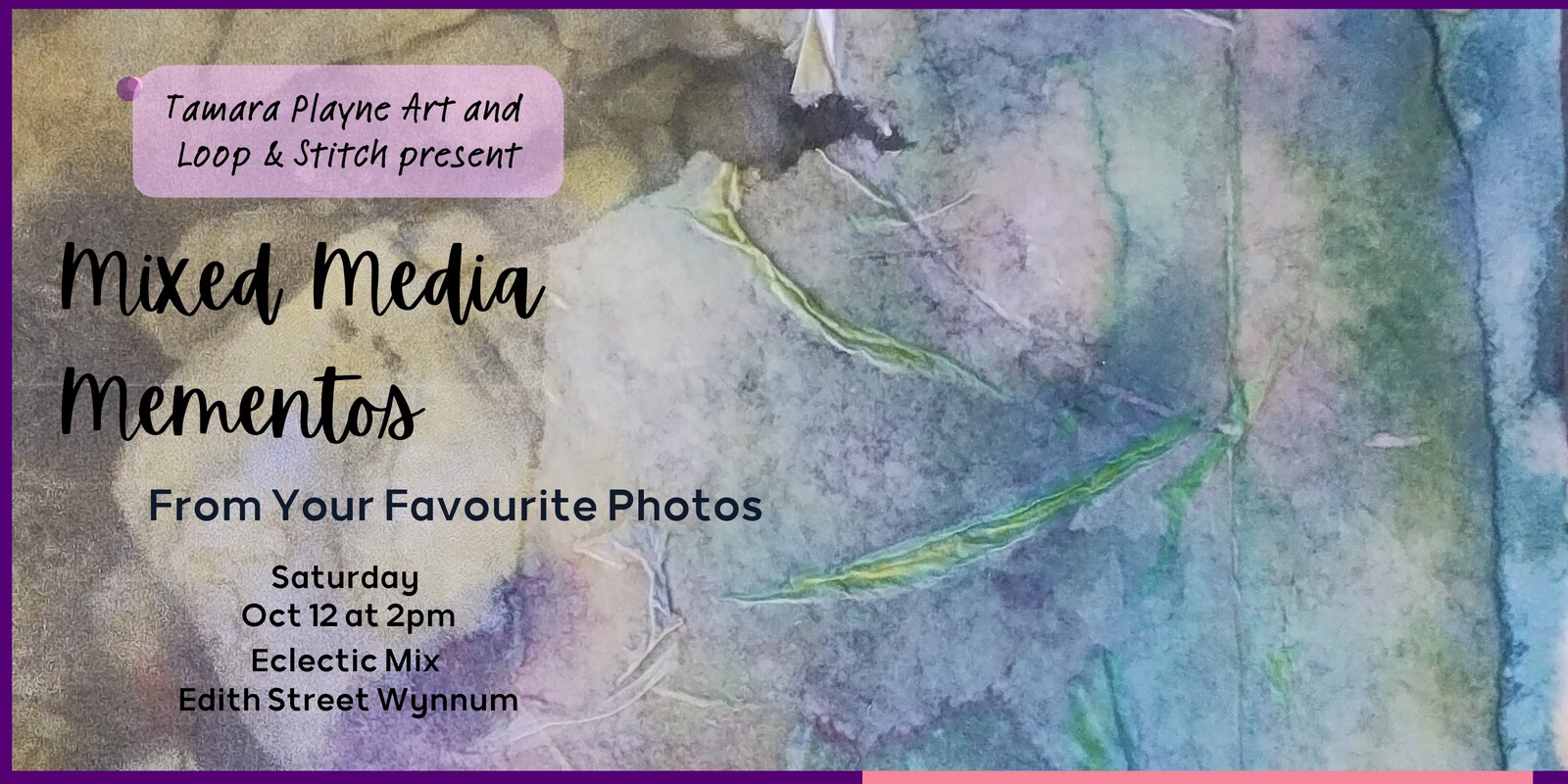 Banner image for Mixed Media Mementos - from your favourite photos