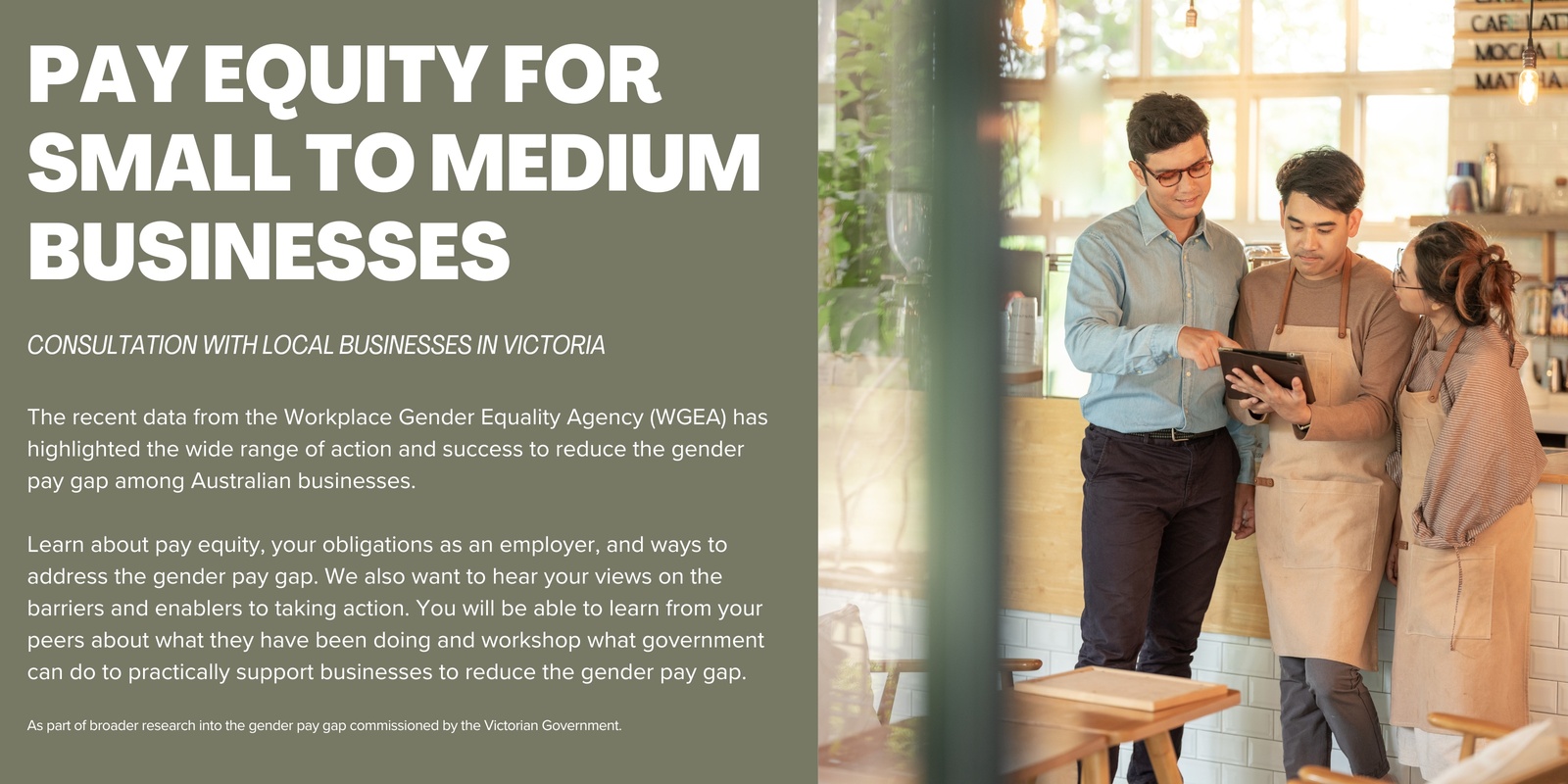 Banner image for Pay Equity: Small to Medium Businesses in City of Melbourne