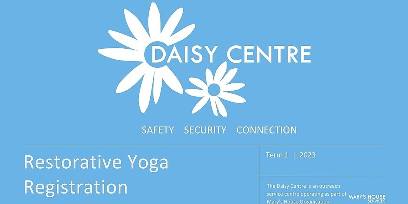 Banner image for Mary's House Services Restorative Yoga Class Term 1
