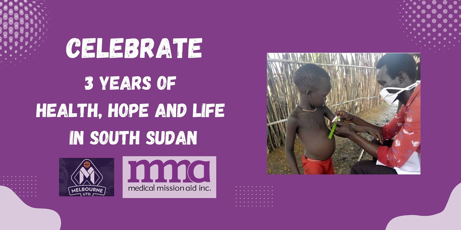 Banner image for 3 years of MMA supporting healthcare in South Sudan - Basketball Event