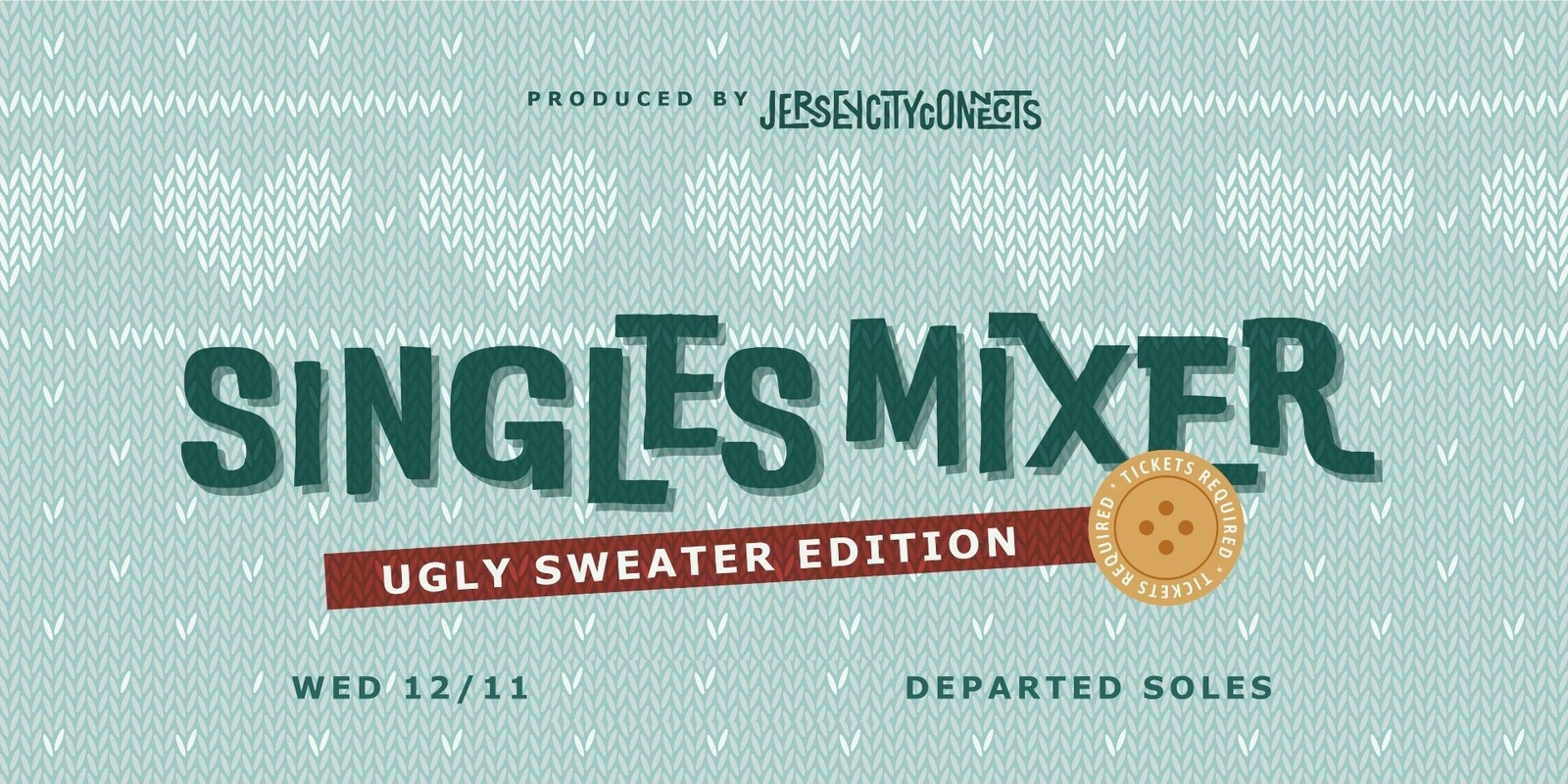 Banner image for Jersey City Connects | Singles Party | Ugly Sweater Edition | Singles Mixer