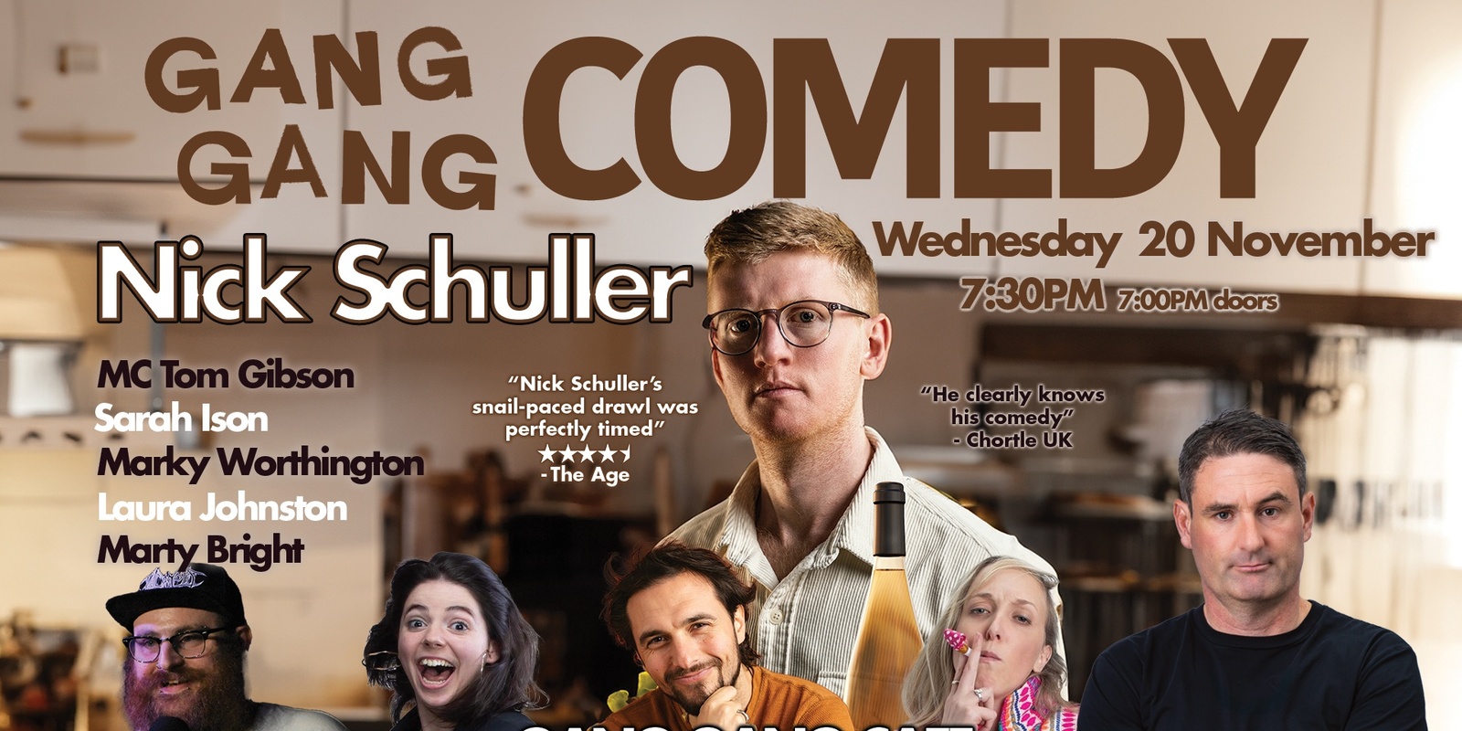 Banner image for Gang Gang Comedy - Nick Schuller