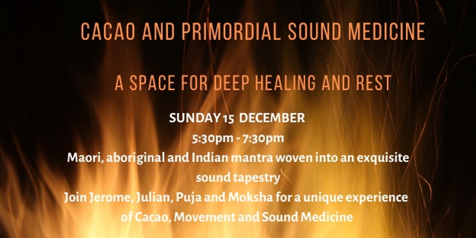 Banner image for Cacao Medicine / Primordial Sound and Mantra Healing