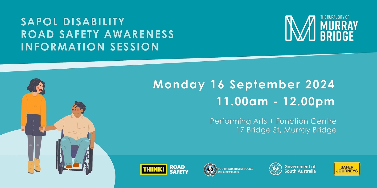 Banner image for SAPOL Disability Road Safety Awareness Information Session