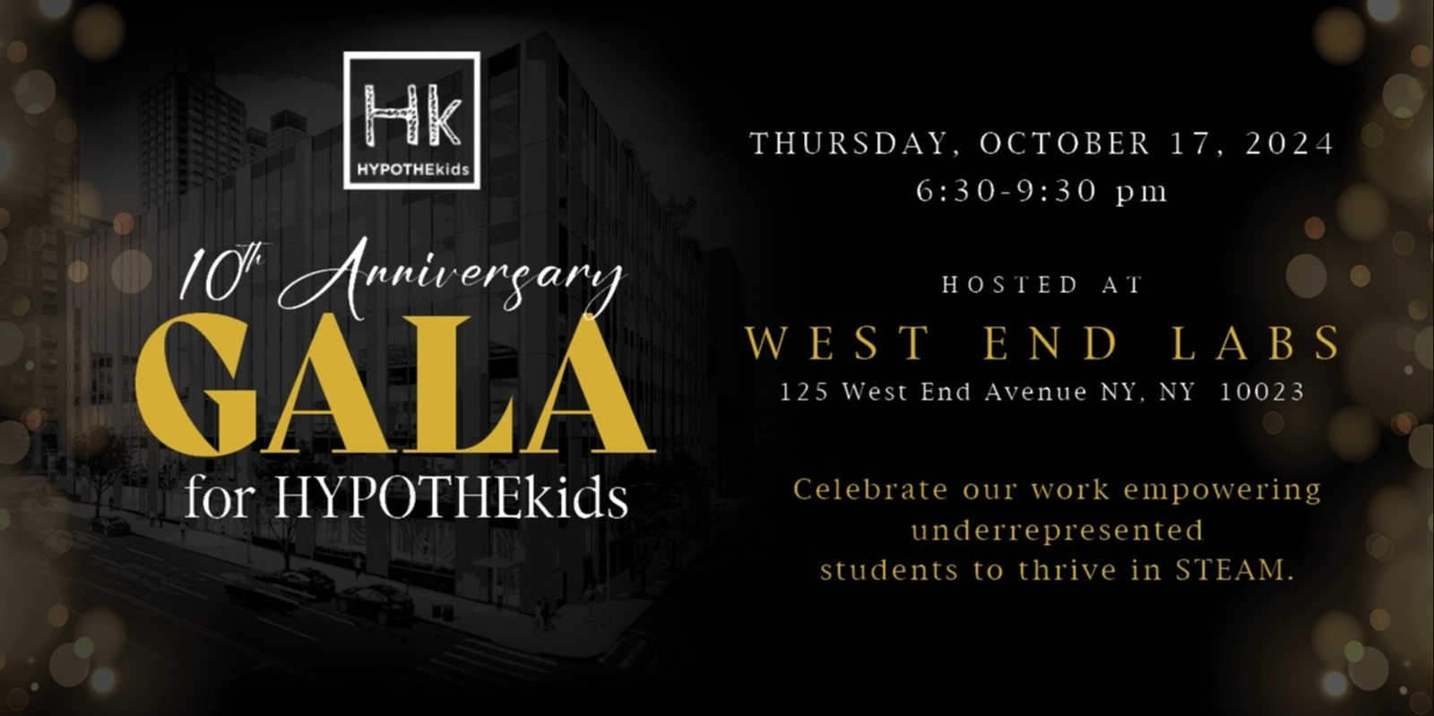 Banner image for 10th Anniversary Gala for HYPOTHEkids