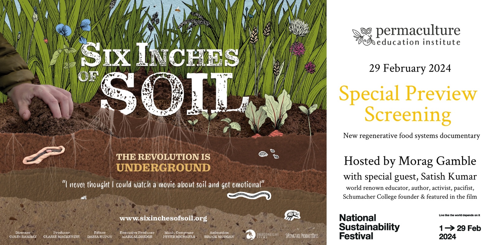 Banner image for Six Inches of Soil - Special Australian Preview Screening