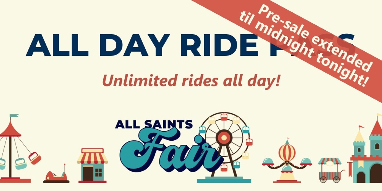 All Saints Fair Ride Pass PreSale Humanitix