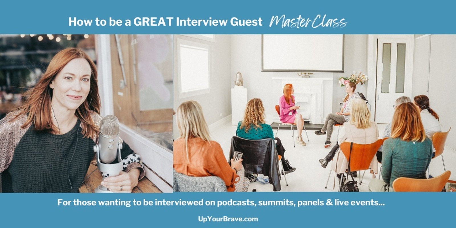 Banner image for How to be a Great Interview Guest - Online MasterClass