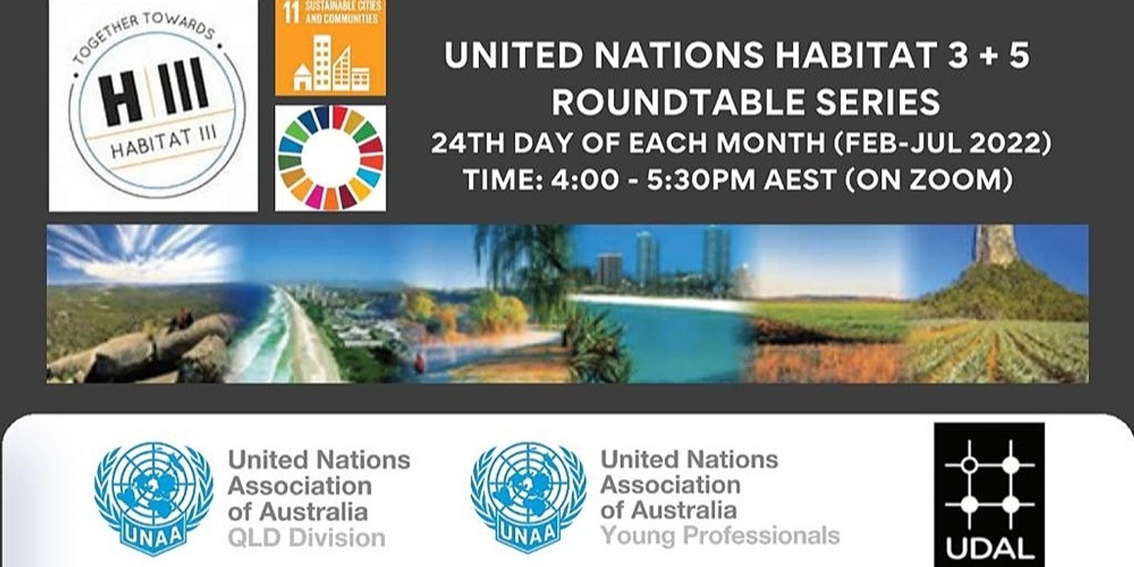 Banner image for UN Habitat III + 5 Roundtable Series: Our Common Preferred Future