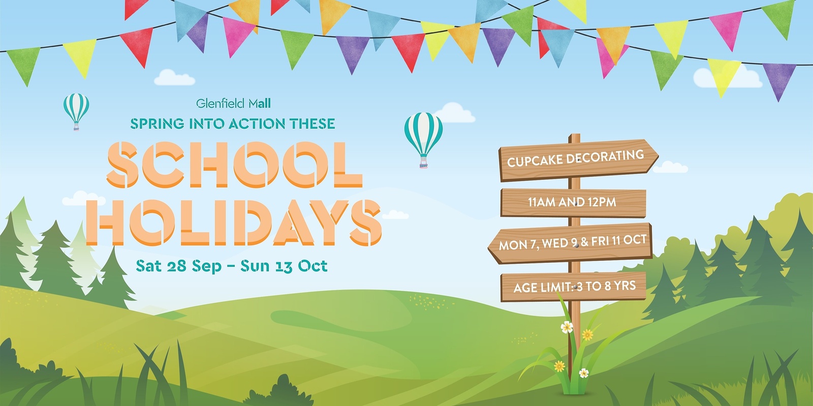 Banner image for 🧁 October School Holidays CUPCAKE Decorating at Glenfield Mall 🧁