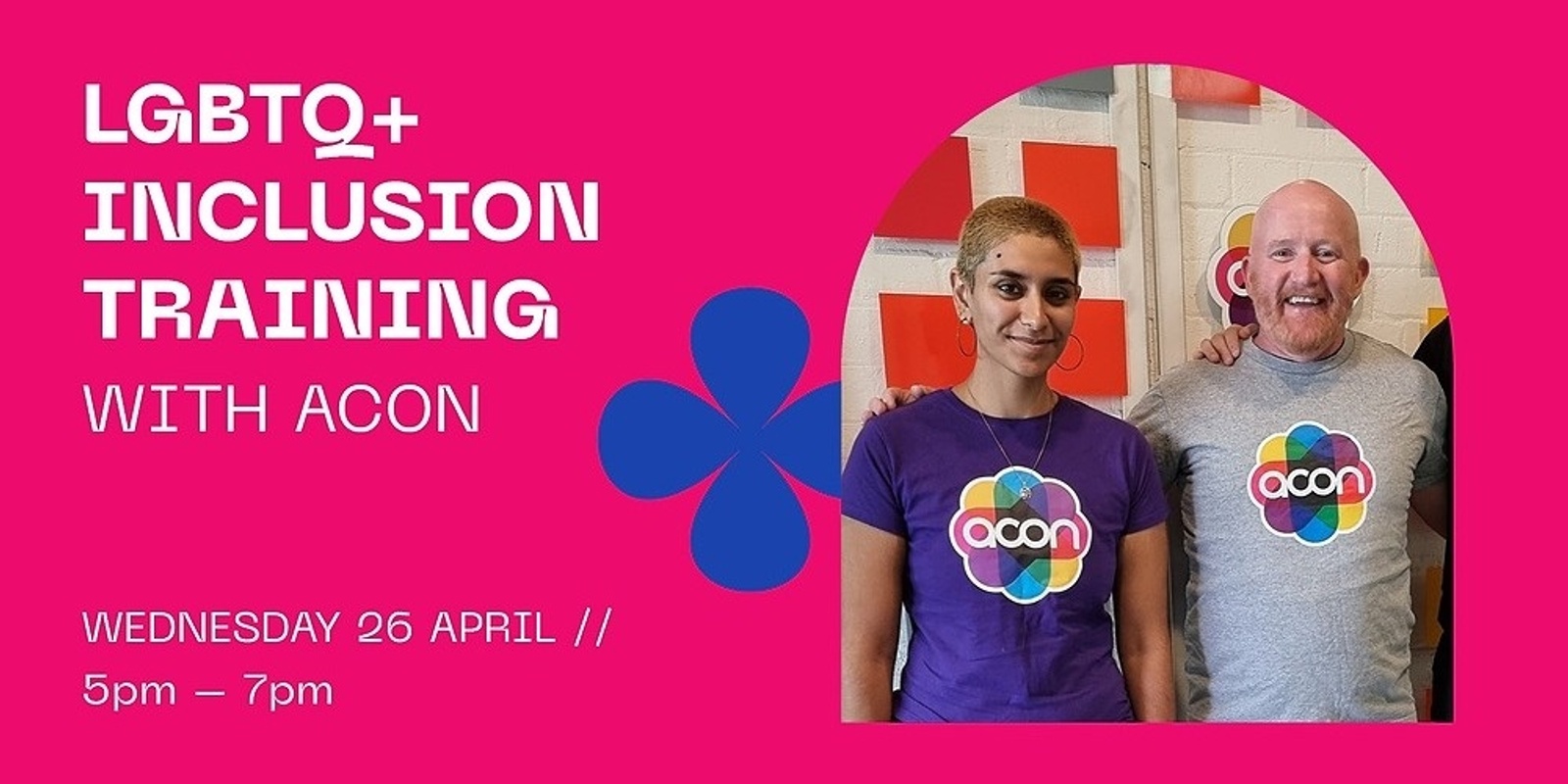 Banner image for LGBTQ+ INCLUSION TRAINING WITH ACON