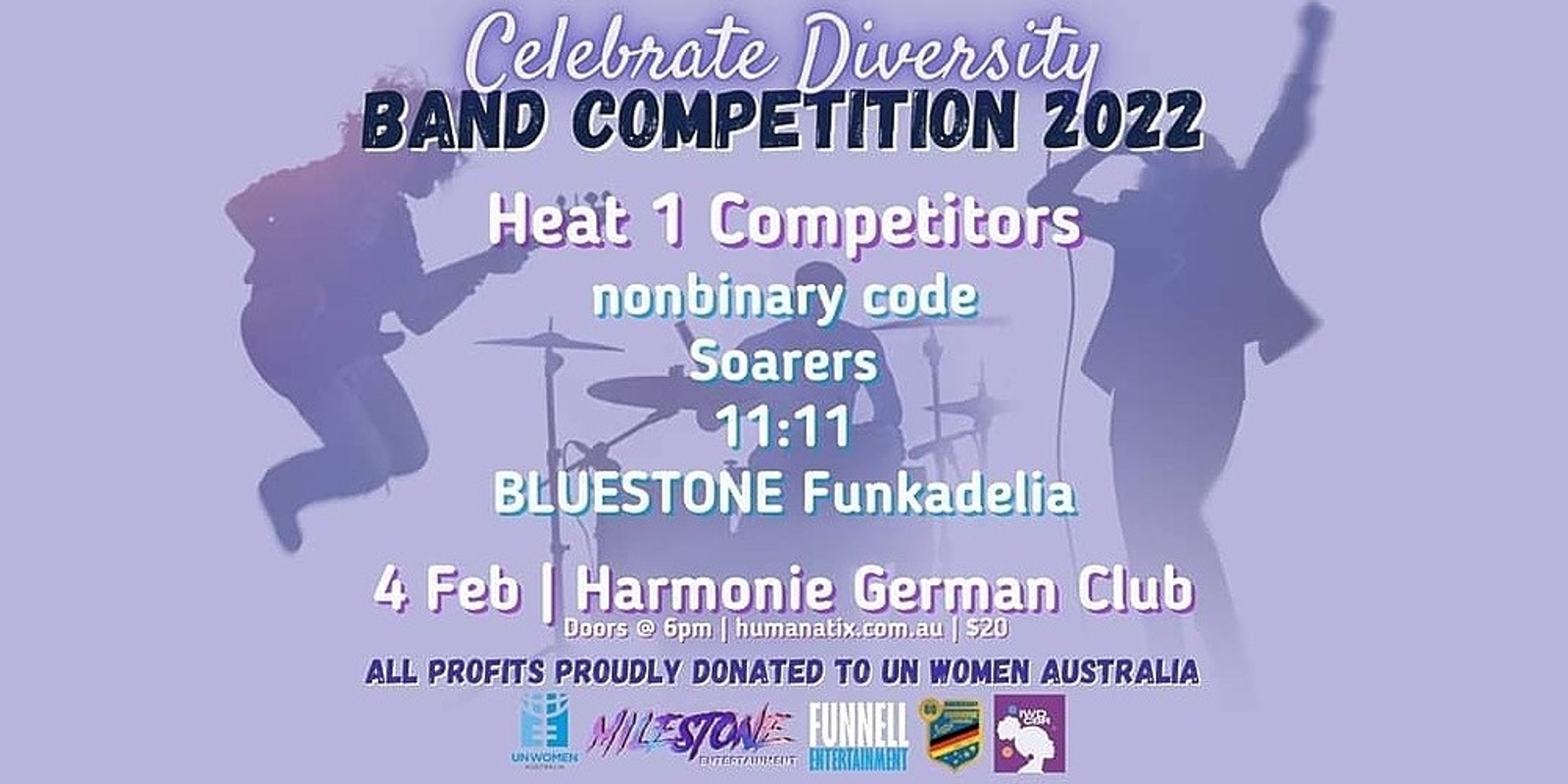 Banner image for Heat 1: Band Competition 2022 - Celebrate Diversity