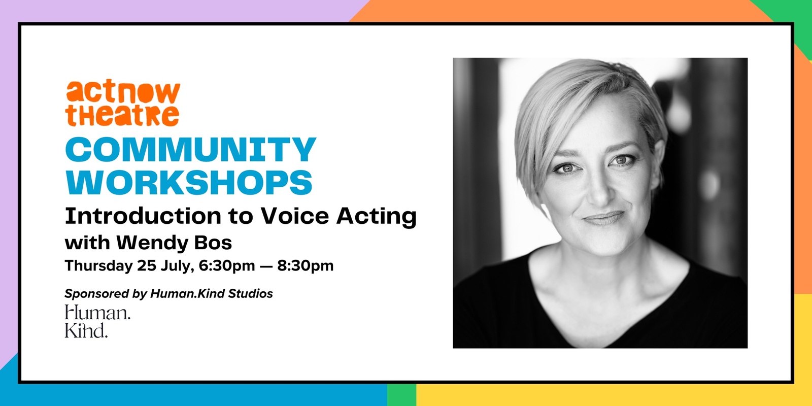 Banner image for Community Workshop: Introduction to Voice Acting with Wendy Bos